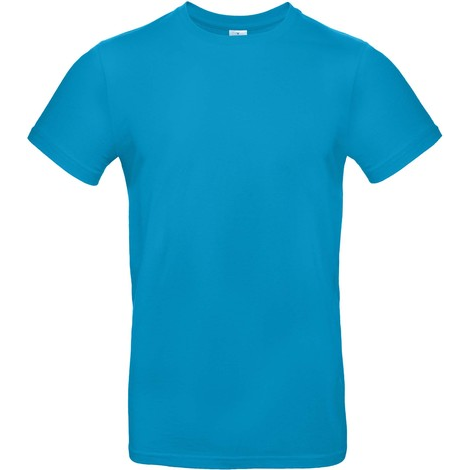 T-shirt Homme manches courtes B&C bleu KOUOH BRODERIE