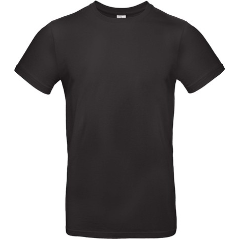 T-shirt Homme manches courtes B&C noir KOUOH BRODERIE