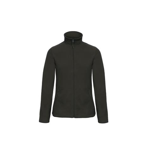 Veste polaire Femme zipée B&C noir KOUOH BRODERIE