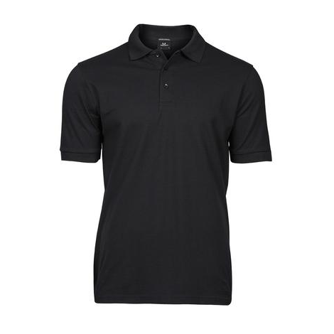 Polo Homme Manches Courtes Luxury Stretch TEE JAYS gris foncé KOUOH BRODERIE