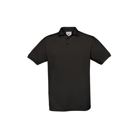 Polo Manches Courtes Homme B&C noir KOUOH BRODERIE