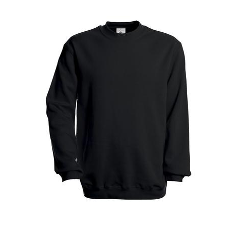 Sweat Homme classique B&C noir KOUOH BRODERIE