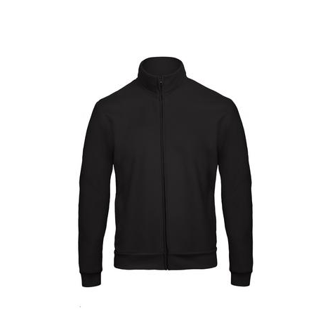 Veste Unisexe zippé B&C noir KOUOH BRODERIE