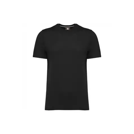 T-shirt Homme à traitement antibactérien KARIBAN noir KOUOH BRODERIE