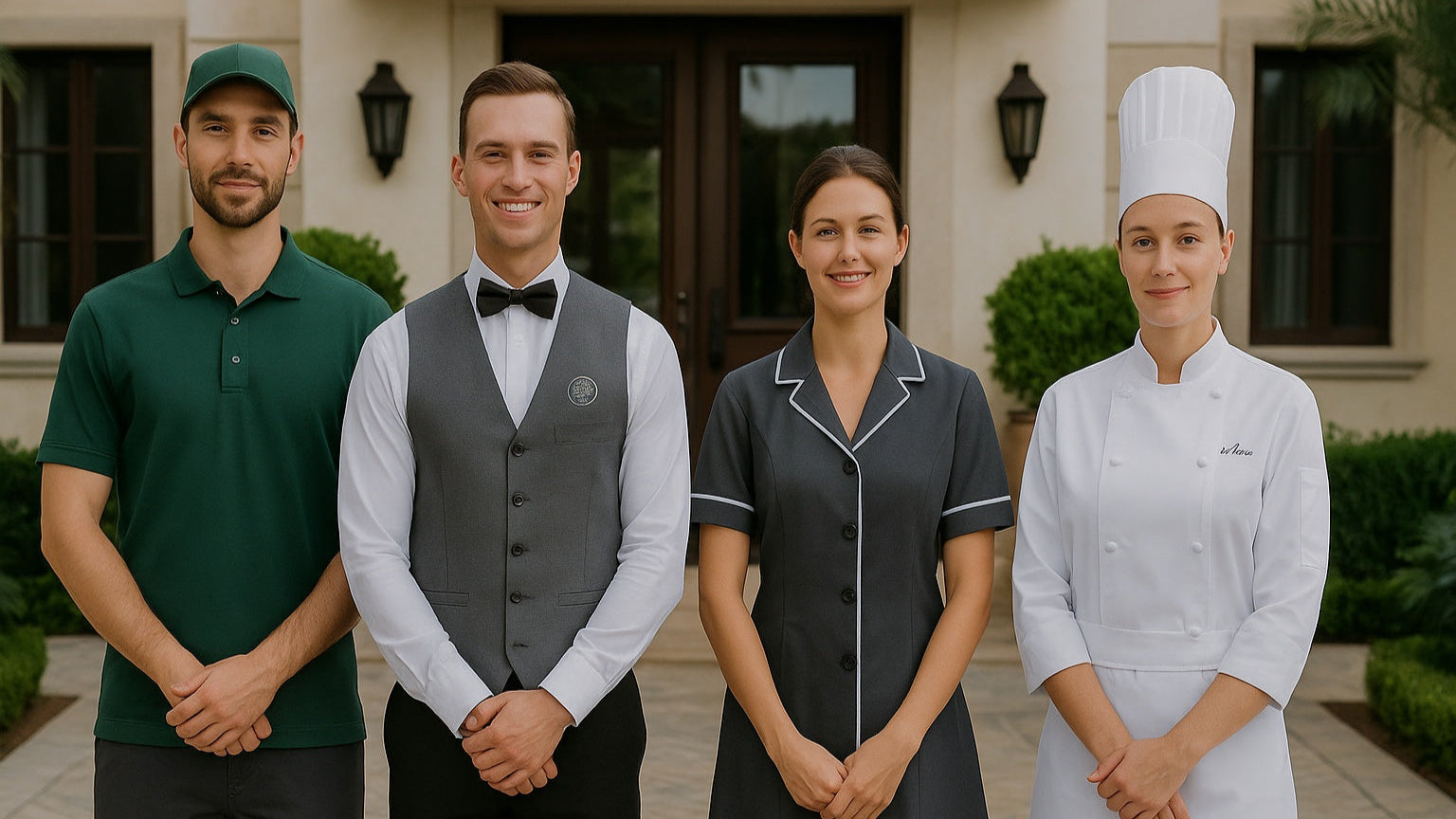Offrir l’excellence jusque dans l’uniforme : le textile personnalisé pour les villas de luxe