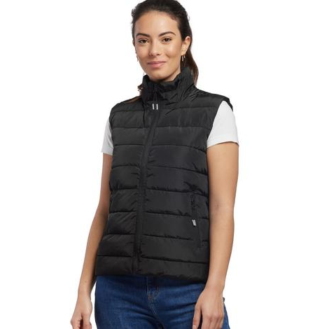 Bodywarmer Femme doudoune MUSTAGHATA noir KOUOH BRODERIE