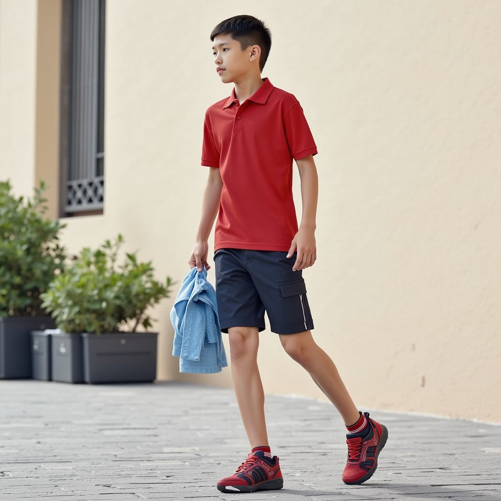 Polo Enfant Manches Courtes B&C  KOUOH BRODERIE
