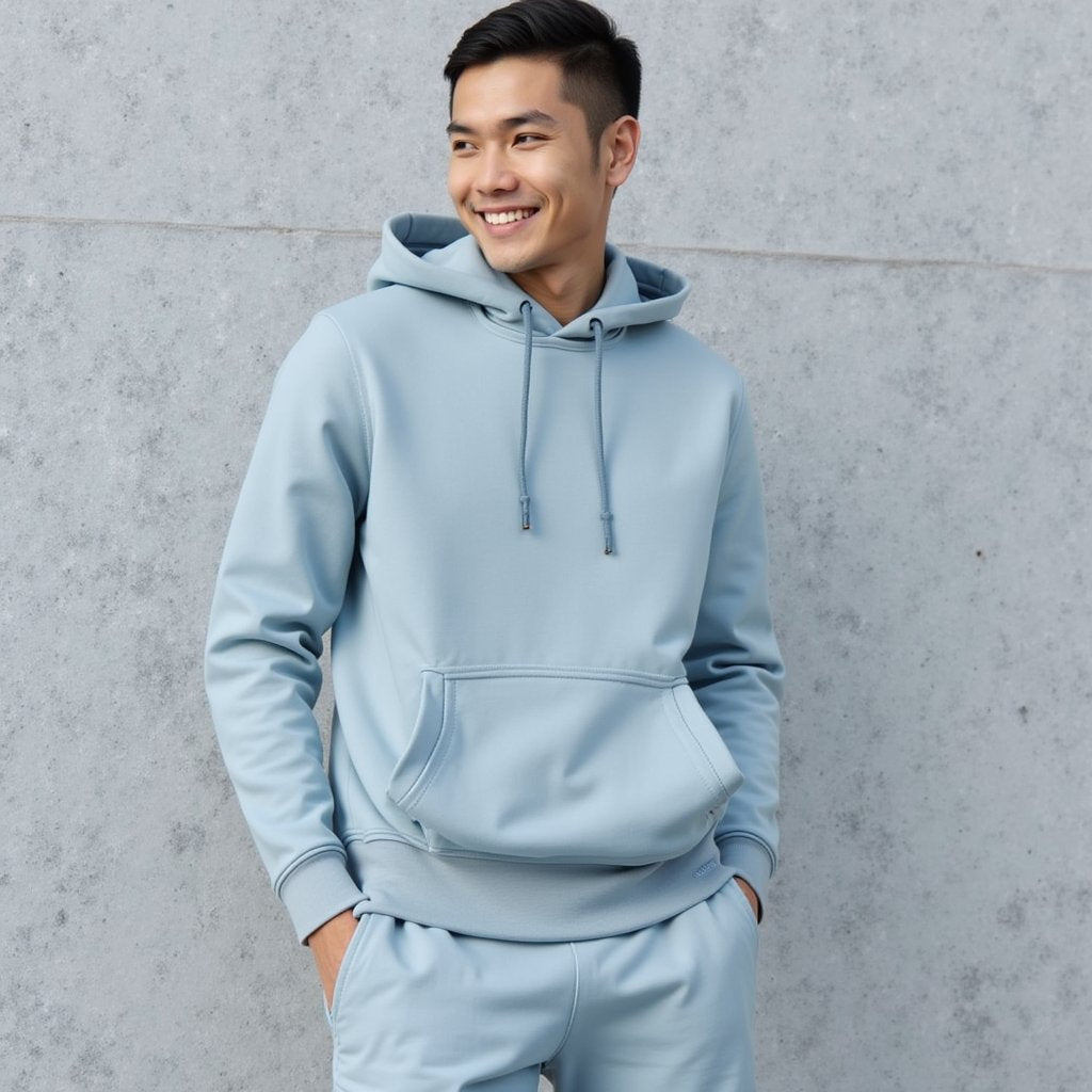 Sweat Homme à capuche épais BUILD YOUR BRAND  KOUOH BRODERIE