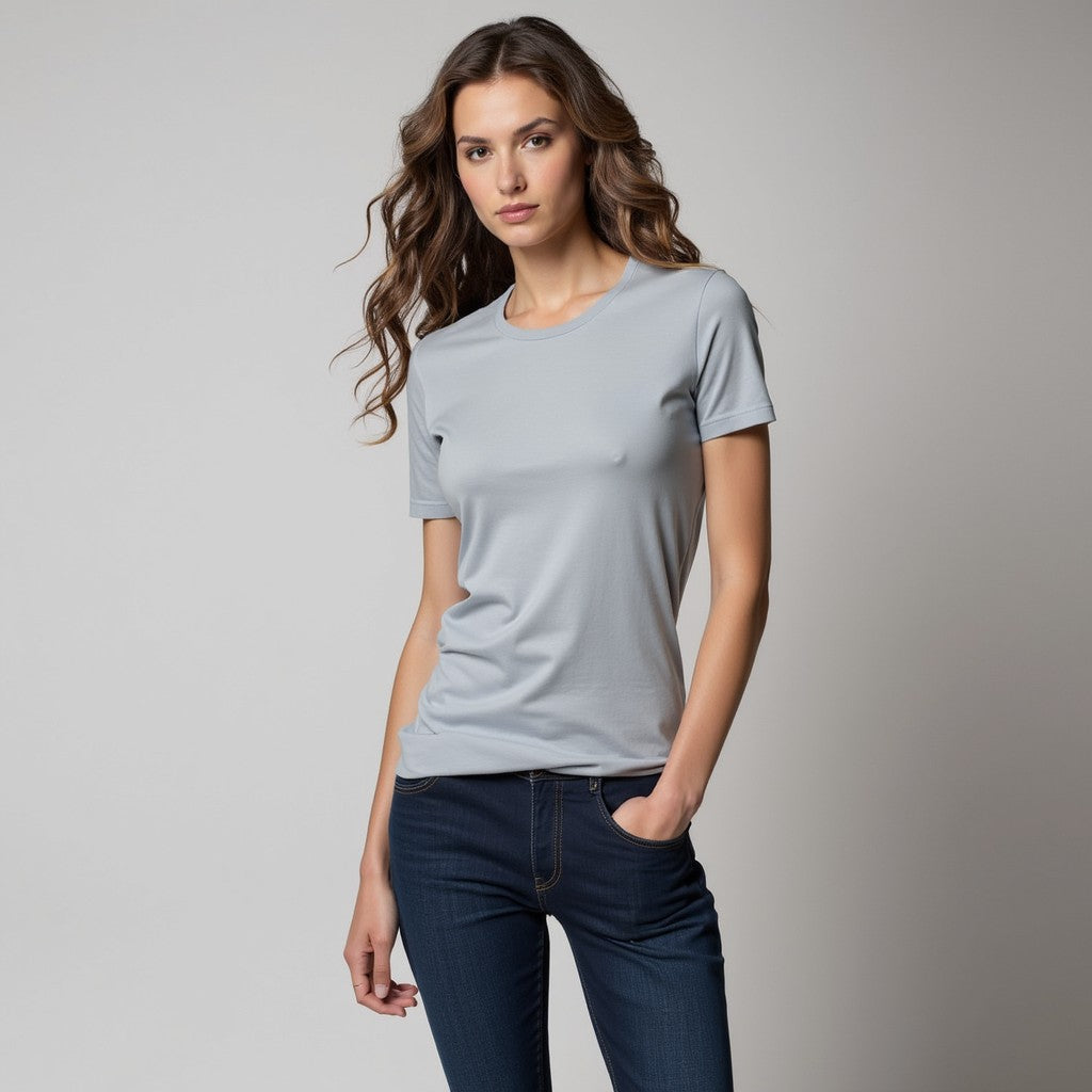 T-shirt Femme Sof-Tee TEE JAYS  KOUOH BRODERIE