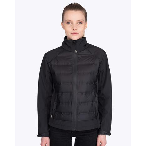 Softshell Femme doudoune MUSTAGHATA noir KOUOH BRODERIE